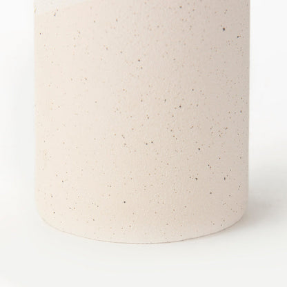 Salar 4.5L x 4.5W x 11.0H Cream Gourd Style Crackled Ceramic Vase
