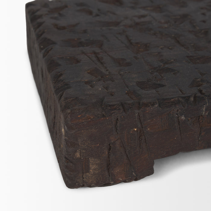 Shira Reclaimed Dark Brown Wooden Riser (Set of 2)
