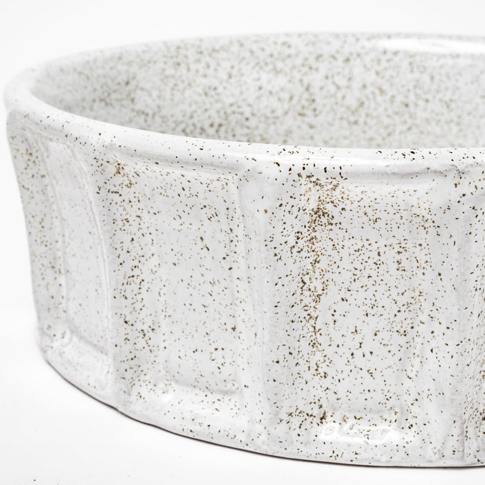 Silone (Small) 9L x 9W White Ceramic Bowl