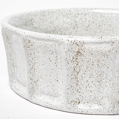 Silone (Small) 9L x 9W White Ceramic Bowl