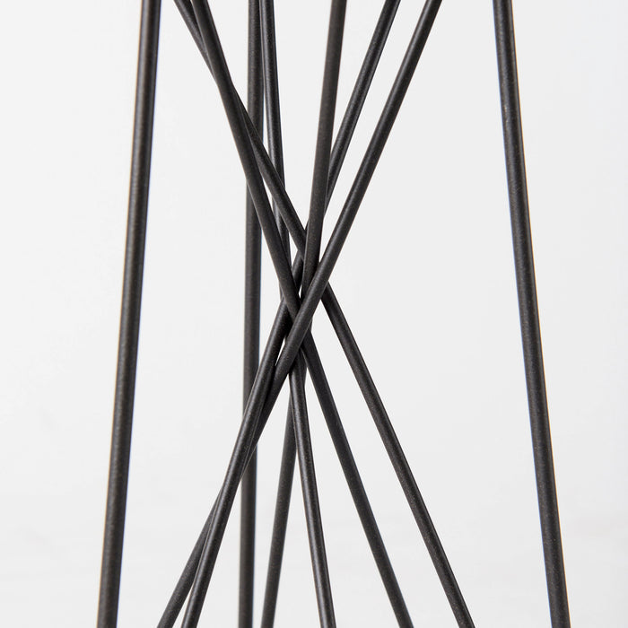 Sixx I Small Antiqued Metal Hexagonal Table Candle Holder