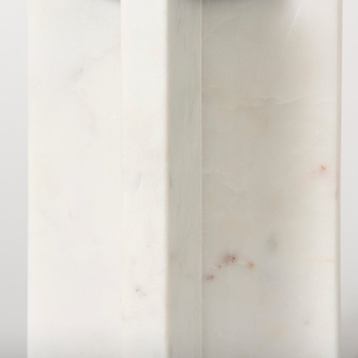 Sophia 5.5"L x 3.5"W x 8.0"H. Marble Candle Holder Medium