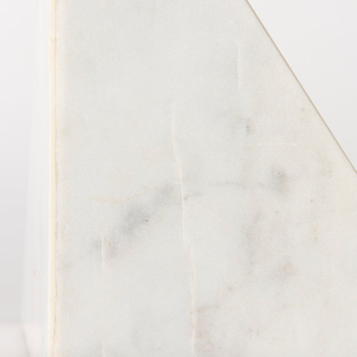 Sophia 8.0"L x 6.0"W x 7.0"H Marble Set Of Two Bookends