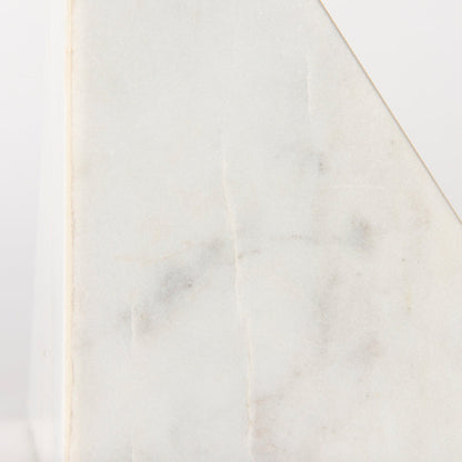 Sophia 8.0"L x 6.0"W x 7.0"H Marble Set Of Two Bookends