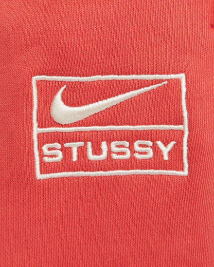 Stussy x Nike Pigment Dyed Fleece Sweatpants Habanero Red