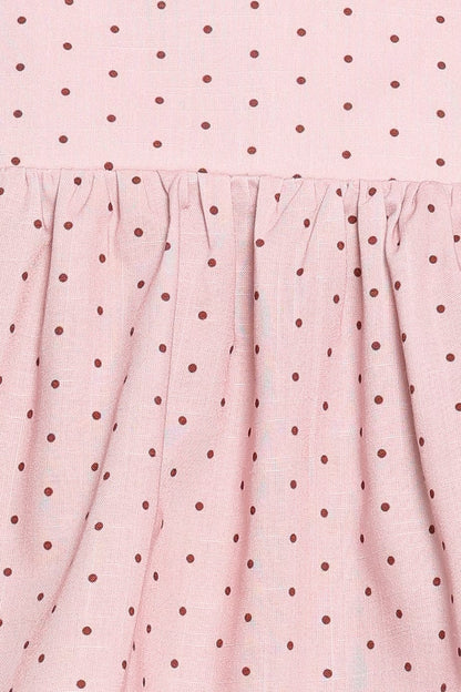 Bronti Top - Pink Dot