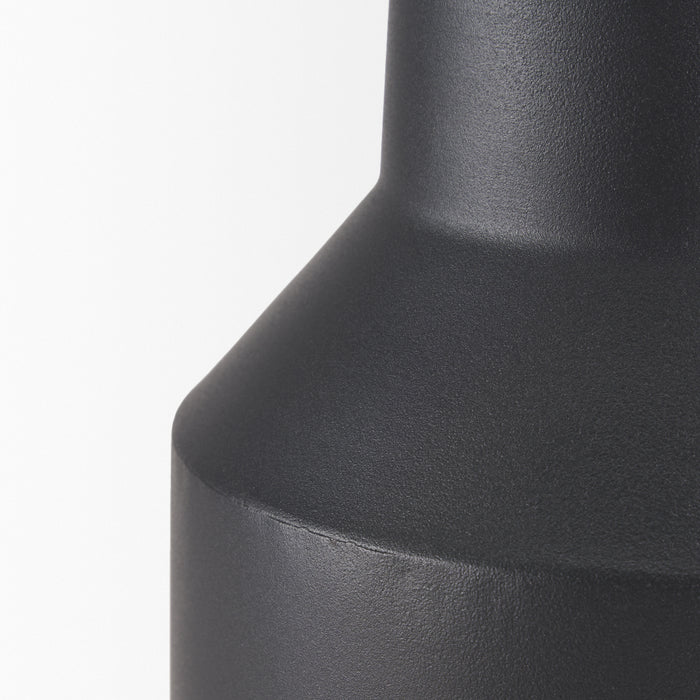 Tosca Small Matte Black Metal Vase