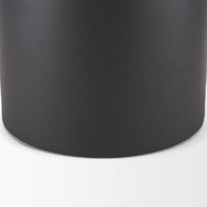 Tosca Small Matte Black Metal Vase