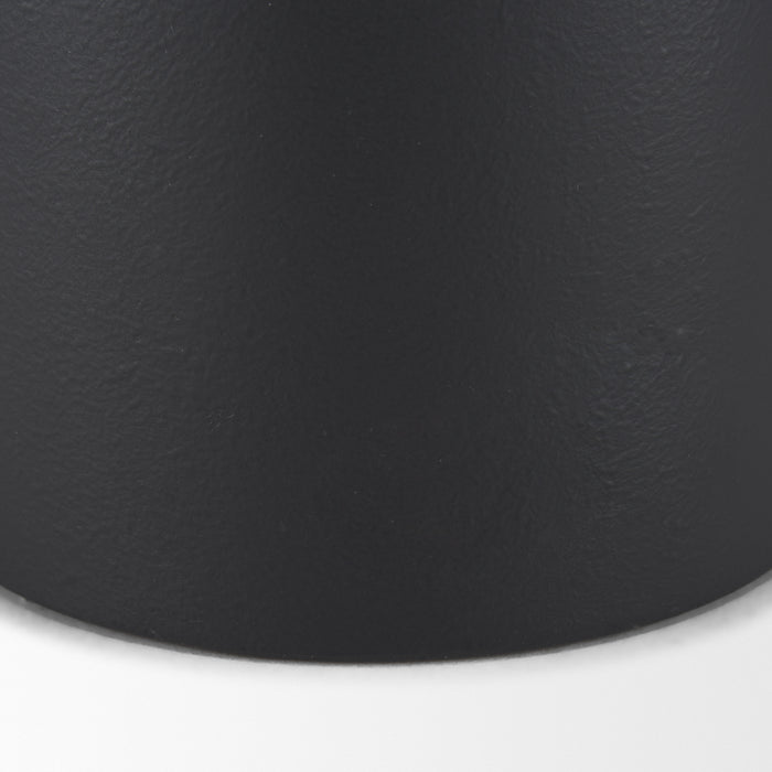Townley Small White w/ Black Ombre Metal Vase