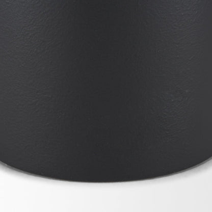 Townley Small White w/ Black Ombre Metal Vase