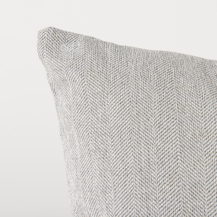 Valence Light Gray Throw Pillow Sectional Piece
