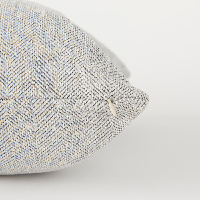 Valence Light Gray Throw Pillow Sectional Piece
