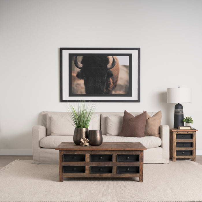 Vega II (Large) 7L x 7W Natural Wood Jack Object