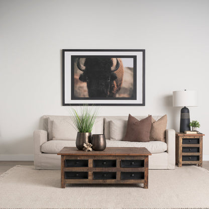 Vega II (Large) 7L x 7W Natural Wood Jack Object