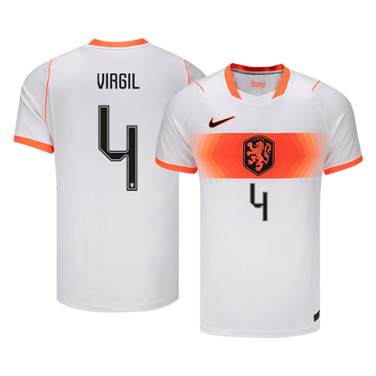VIRGIL #4 Netherlands Away Soccer Jersey World Cup 2026