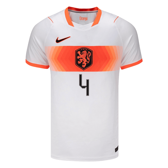 VIRGIL #4 Netherlands Away Soccer Jersey World Cup 2026