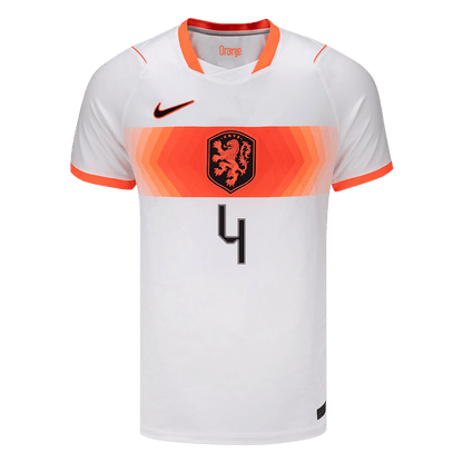 VIRGIL #4 Netherlands Away Soccer Jersey World Cup 2026