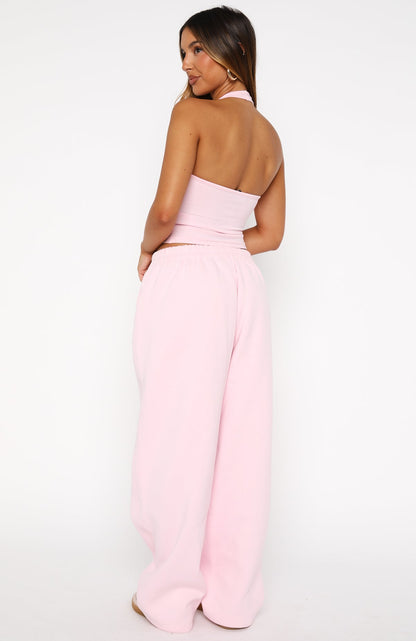 Make It Or Break It Barrel Leg Sweatpants Pink